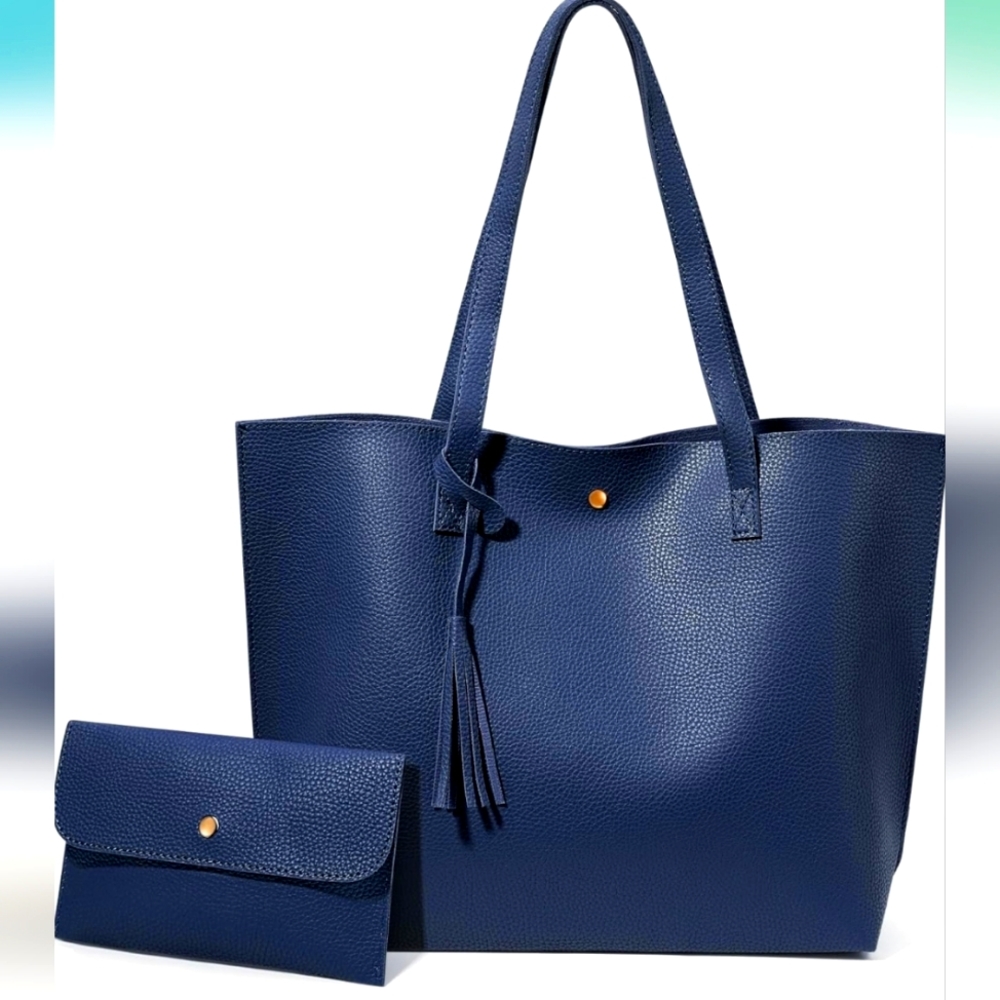 NEW Durable Spacious Tote w/ Tassel Matching Wallet Waterproof